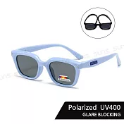 【SUNS】兒童偏光太陽眼鏡 彈力壓不壞材質 時尚GM款韓版墨鏡 寶麗來鏡片 抗UV400 S134 湖水藍