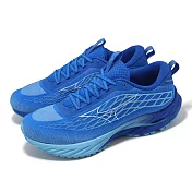 Mizuno 慢跑鞋 Wave Inspire 20 SSW 男鞋 超寬楦 藍 波浪片 支撐 運動鞋 美津濃 J1GC2422-51