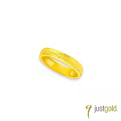 【Just Gold 鎮金店】予愛.結緣 黃金對戒(窄版-女戒)港圍 13 黃金