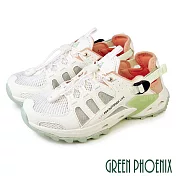 【GREEN PHOENIX】女 溯溪鞋 登山鞋 休閒鞋 排水 排水系統 護趾 防踢 束帶 透氣 EU39 粉紅色