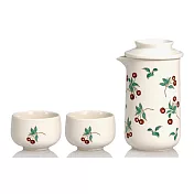 《乾唐軒活瓷》喜果泡茶器 / 一壺+二杯 / 2色 無 牙白