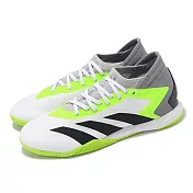 adidas 足球鞋 Predator Accuracy.3 IN 男鞋 螢光綠 灰 室內足球 運動鞋 愛迪達 GY9990