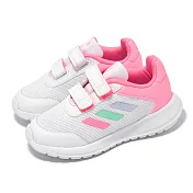 adidas 慢跑鞋 Tensaur Run 2.0 CF I 小童 白 粉 魔鬼氈 小朋友 學步鞋 愛迪達 HP6154