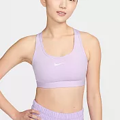 NIKE AS W NK SWSH MED SPT BRA 女運動內衣-紫-DX6822511 L 紫色