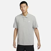 NIKE AS M NK CLUB SS POLO PIQUE 男短POLO衫-灰-FN3895063 L 灰色