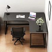 【居家cheaper】大空間L型轉角電競桌 轉角桌 電腦桌 工作桌 書桌 L型電腦桌 轉角電腦桌 辦公桌 黑色