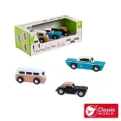 【德國 classic world 客來喜經典木玩】環島巡迴賽車組《20251》