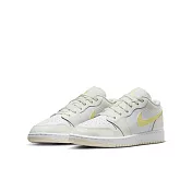 NIKE AIR JORDAN 1 LOW (GS) 中大童籃球鞋-白-FV8486181 US5 白色