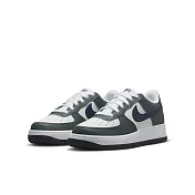 NIKE AIR FORCE 1 GS 中大童休閒鞋-白綠-HF5178300 US5 白色