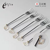 【日本高桑金屬】日製宇宙造型垂飾不鏽鋼叉子-2入-多款可選- 行星