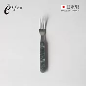 【日本高桑金屬】日製大理石紋不鏽鋼甜點叉-2入-多色可選- 迷霧灰