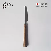 【日本高桑金屬】日製復古風木柄不鏽鋼餐刀-2入