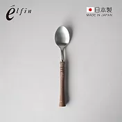 【日本高桑金屬】日製復古風木柄不鏽鋼甜點匙-2入