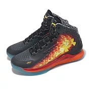 Under Armour 籃球鞋 Curry 1 Jam 男鞋 黑 橘紅 Curry Jam 高筒 緩衝 咖哩 運動鞋 UA 3028138001