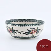 波蘭陶 碧綠幽然系列 沙拉碗 18cm 波蘭手工製 飯碗 湯碗