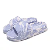 adidas 拖鞋 Adilette 22 W 女鞋 紫白 地形圖 一體式 涼拖鞋 愛迪達 IE5646