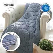 【家適居家】超涼爽 雙面涼感涼被 台灣製 冷氣機藍