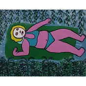 【玲廊滿藝】杜信穎-躺在綠色浮板睡覺的夢露117x91cm
