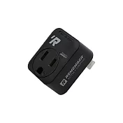 [野一夏] 璧插轉接頭3轉2 插頭 延長線 轉接頭 充電器 充電頭  夜幕黑