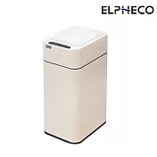 ELPHECO 不鏽鋼雙開蓋感應垃圾桶9L  ELPH9809 白色