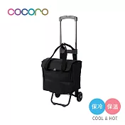 【日本cocoro】Multi 4WAY多功能保溫保冷摺疊購物車-25L-多色可選- 時尚黑 時尚黑
