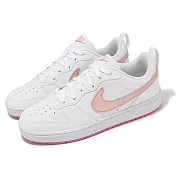 Nike 休閒鞋 Court Borough Low Recraft GS 大童 女鞋 白 粉 皮革 低筒 DV5456-111