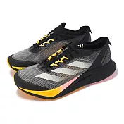 adidas 慢跑鞋 Adizero Boston 12 M 男鞋 黑 橘黃 輕量 緩衝 輪胎大底 運動鞋 愛迪達 IF9212