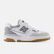 New Balance 550 系列 男女 休閒鞋 白灰-BB550ESC-D US4 白色