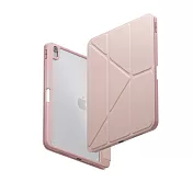 UNIQ iPad Air 11吋(2024 M2) Moven 磁吸帶筆槽透明平板保護套 粉色