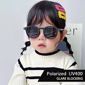 【SUNS】兒童偏光太陽眼鏡 韓版ins星星點綴墨鏡 彈力壓不壞材質  寶麗來鏡片 抗UV400 S114 經典黑