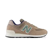 New Balance 574 系列 男女 休閒鞋 卡其-U574SBB-D US6 卡其