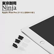 【東京御用Ninja】Apple iPad Pro 11 (2024年版)專用USB Type-C傳輸底塞(3入裝) (透明)