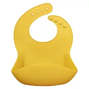 BabyPark 韓國嬰兒矽膠圍兜 吃飯圍兜 安全無毒 皮卡黃
