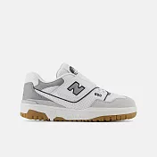 New Balance 550 系列 中大童 休閒鞋 白灰-PHB550SF-M 18.5 白色