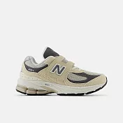 New Balance 2002R 系列 中大童 休閒鞋 米黃-PV2002FA-W 18.5 白色