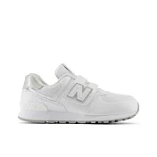 New Balance 574 系列 中大童 休閒鞋 白-PV5742BE-W 18.5 白色