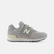 New Balance 574 系列 中大童 休閒鞋 灰-PV574GBG-W 18.5 灰色