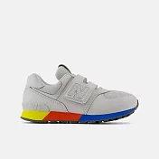 New Balance 574 系列 中大童 休閒鞋 灰-PV574MSC-W 18.5 灰色