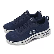 Skechers 休閒鞋 Go Walk Arch Fit 2.0-Idyllic 2 男鞋 藍 白 回彈 健走鞋 216516NVY