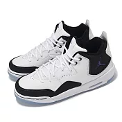Nike 休閒鞋 Jordan Courtside 23 GS 大童 白 黑 氣墊 緩衝 皮革 運動鞋 AR1002-104