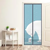 【巴芙洛】創新防蚊防蟲門簾(門簾/長門簾/魔術貼防蚊蟲門簾)-白熊可愛兔  白熊可愛兔