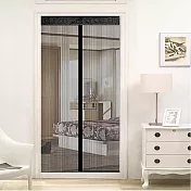 【巴芙洛】創新防蚊防蟲門簾(門簾/長門簾/魔術貼防蚊蟲門簾)-黑色  黑色