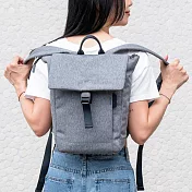 satana - Fresh 青職人 俐落率性後背包 - 麻花灰