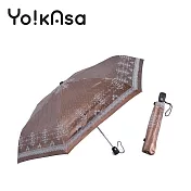 【Yo!kAsa】典雅巴洛克自動開收折傘(棕色) 棕色