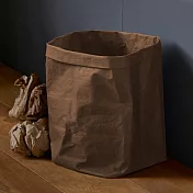 《Philippi》Todo再生皮革收納籃 | 整理籃 置物籃 儲物箱 - 焦糖棕