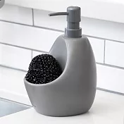 《Umbra》刷具+石陶洗手乳罐 | 按壓瓶 分裝瓶 乳液瓶 沐浴乳罐 - 昏灰590ml