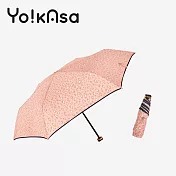 【Yo!kAsa】甜蜜豹紋 輕量手開晴雨傘(三色任選) 粉紅