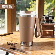 【APEX】304不鏽鋼手提時光咖啡杯580ml (隨行水杯 咖啡保溫杯 寬口杯 咖啡杯) 咖啡