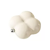 【iSFun】棉花朵朵*隨身攜帶7格分隔收納藥盒/ 奶油白