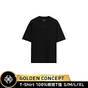 ☆原廠禮多重送☆Golden Concept T-Shirt 黑色/黑刺繡 CT-TS521 (Oversize 加大版) S 黑色